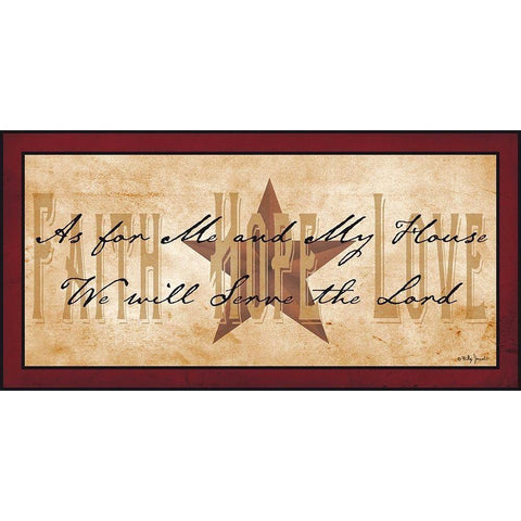 Faith Hope Love Black Modern Wood Framed Art Print with Double Matting by Jacobs, Billy