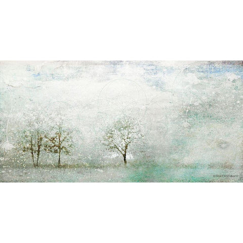 Light Winter Landscape White Modern Wood Framed Art Print by Bluebird Barn