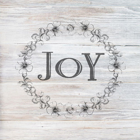 Joy     Black Ornate Wood Framed Art Print with Double Matting by Bluebird Barn