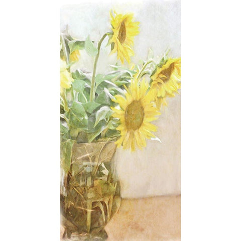 Sunflower    Gold Ornate Wood Framed Art Print with Double Matting by Bluebird Barn