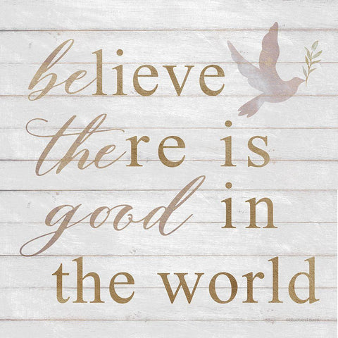 Be the Good Gold Ornate Wood Framed Art Print with Double Matting by Bluebird Barn