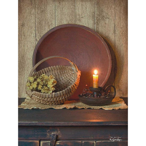 The Red Bowl Black Modern Wood Framed Art Print with Double Matting by Boyer, Susie