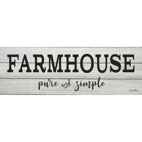 Farmhouse - Pure and Simple Gold Ornate Wood Framed Art Print with Double Matting by Boyer, Susie