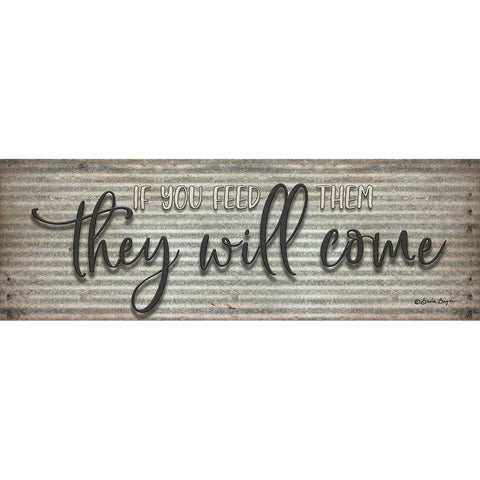 They Will Come Black Modern Wood Framed Art Print with Double Matting by Boyer, Susie