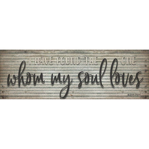 Whom My Soul Loves Black Modern Wood Framed Art Print with Double Matting by Boyer, Susie