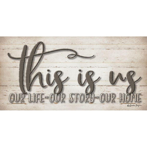 This is Us Black Modern Wood Framed Art Print with Double Matting by Boyer, Susie