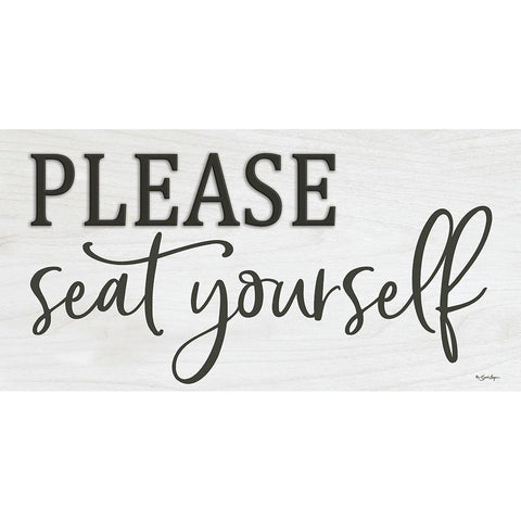 Please Seat Yourself Gold Ornate Wood Framed Art Print with Double Matting by Boyer, Susie