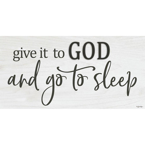 Give it to God Black Modern Wood Framed Art Print with Double Matting by Boyer, Susie