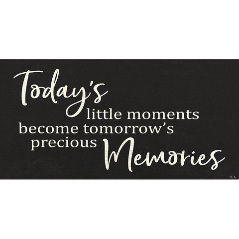 Todays Little Moments Black Modern Wood Framed Art Print with Double Matting by Boyer, Susie