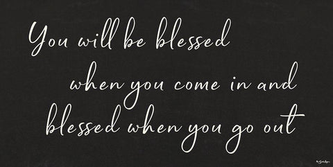 You Will be Blessed White Modern Wood Framed Art Print with Double Matting by Boyer, Susie