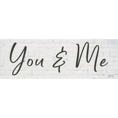 You and Me    White Modern Wood Framed Art Print by Boyer, Susie