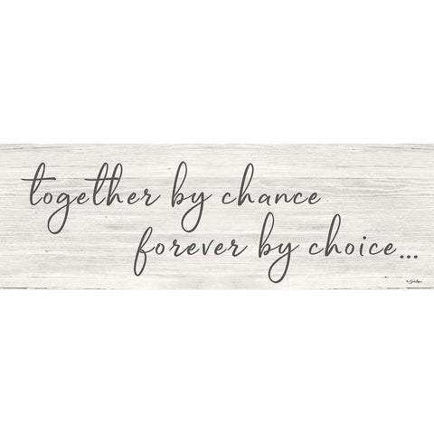 Together by Chance     Black Modern Wood Framed Art Print with Double Matting by Boyer, Susie