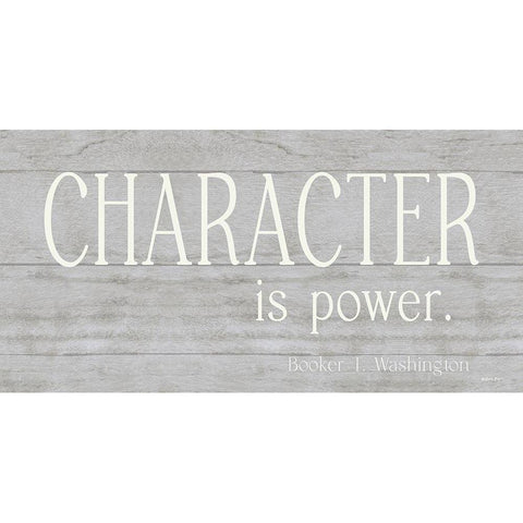 Character is Power Gold Ornate Wood Framed Art Print with Double Matting by Boyer, Susie