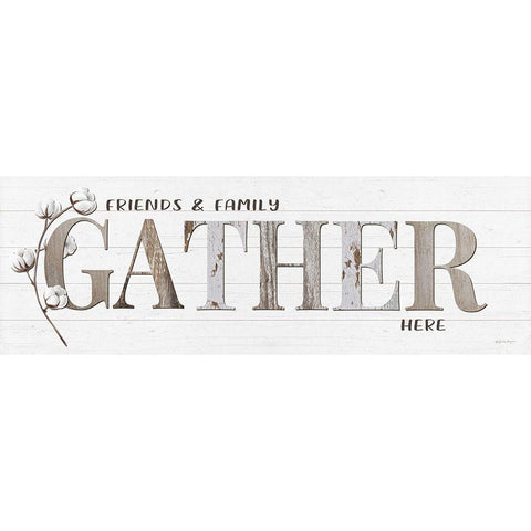 Friends And Family Gather Here Black Modern Wood Framed Art Print by Boyer, Susie