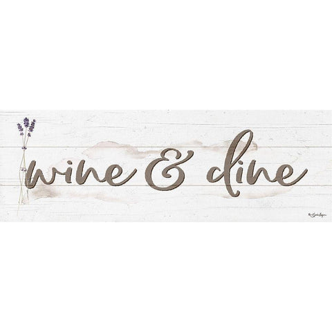 Wine And Dine White Modern Wood Framed Art Print by Boyer, Susie