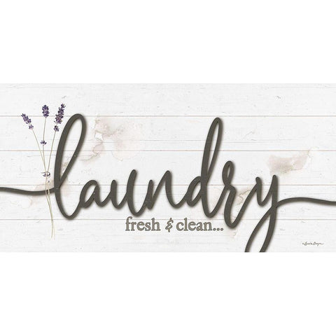 Laundry Fresh And Clean White Modern Wood Framed Art Print by Boyer, Susie