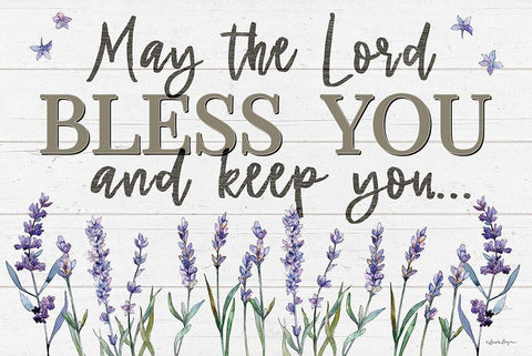 Bless You White Modern Wood Framed Art Print with Double Matting by Boyer, Susie