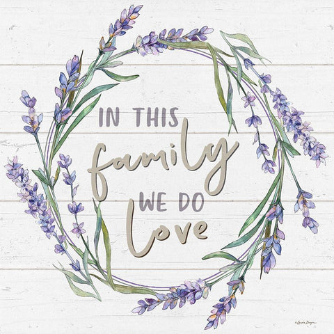 In This Family White Modern Wood Framed Art Print with Double Matting by Boyer, Susie
