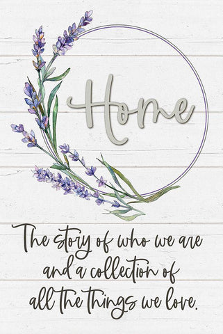 Home White Modern Wood Framed Art Print with Double Matting by Boyer, Susie