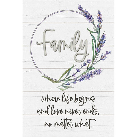 Family White Modern Wood Framed Art Print by Boyer, Susie