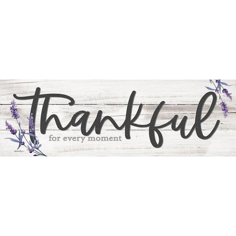 Thankful for Every Moment White Modern Wood Framed Art Print by Boyer, Susie