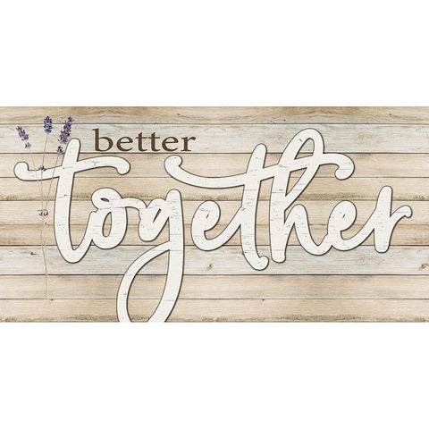 Better Together Black Modern Wood Framed Art Print with Double Matting by Boyer, Susie