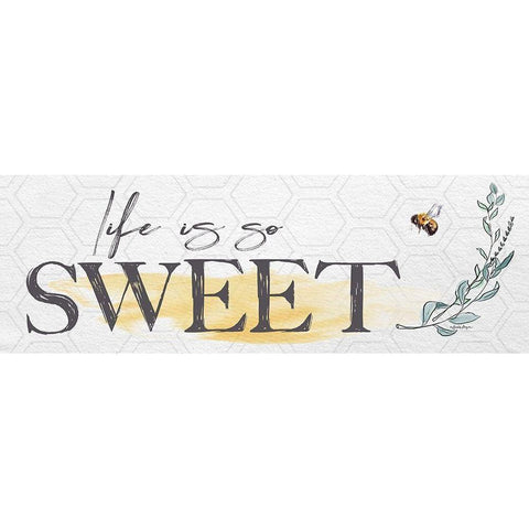 Life is So Sweet Gold Ornate Wood Framed Art Print with Double Matting by Boyer, Susie