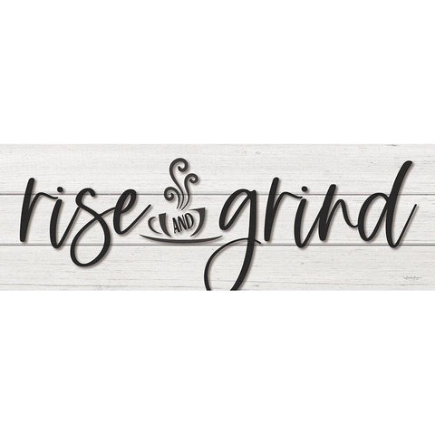 Rise and Grind      Black Modern Wood Framed Art Print with Double Matting by Boyer, Susie