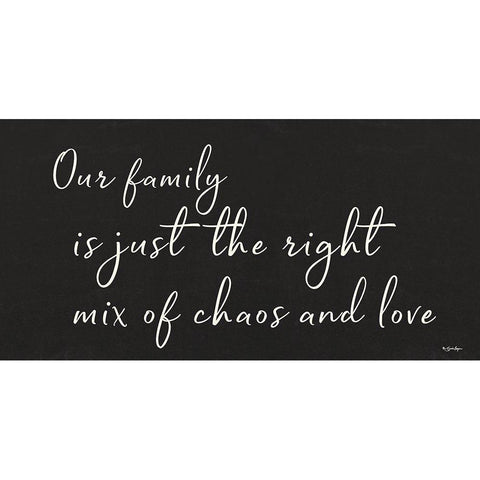 Family Chaos and Love Gold Ornate Wood Framed Art Print with Double Matting by Boyer, Susie