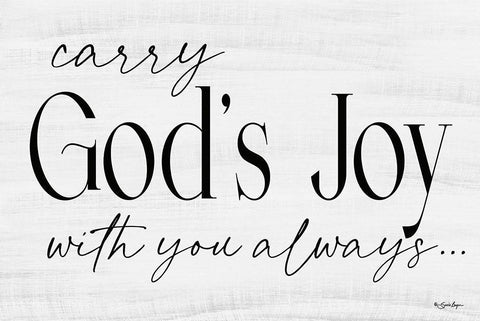 Gods Joy White Modern Wood Framed Art Print with Double Matting by Boyer, Susie