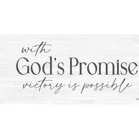 Gods Promise White Modern Wood Framed Art Print by Boyer, Susie