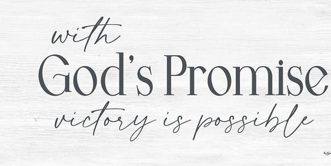 Gods Promise White Modern Wood Framed Art Print with Double Matting by Boyer, Susie