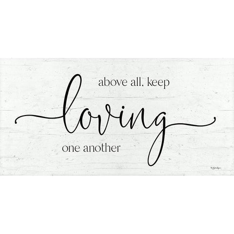 Keep Loving One Another Gold Ornate Wood Framed Art Print with Double Matting by Boyer, Susie