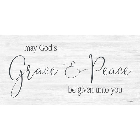 Grace And Peace Black Modern Wood Framed Art Print with Double Matting by Boyer, Susie