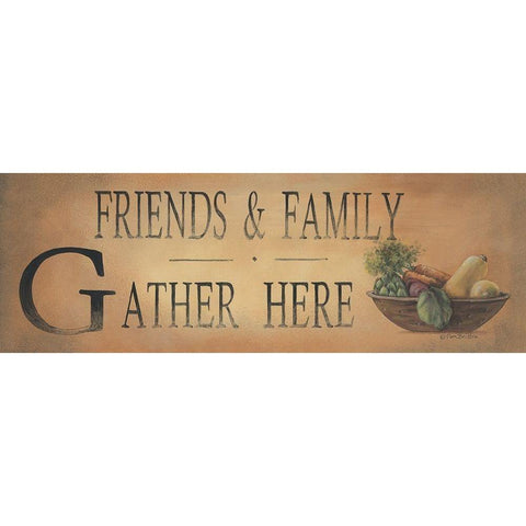 Friends And Family White Modern Wood Framed Art Print by Britton, Pam