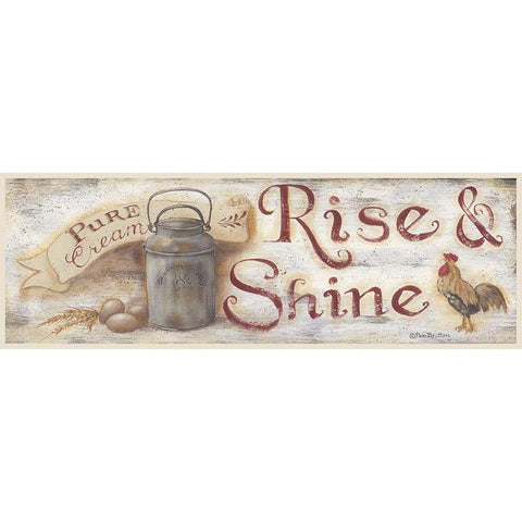 Rise And Shine Black Modern Wood Framed Art Print with Double Matting by Britton, Pam