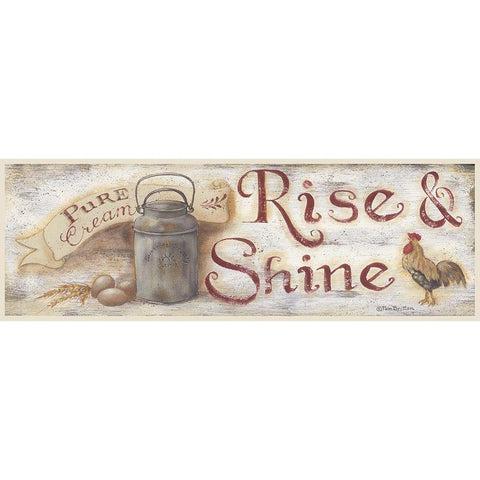 Rise And Shine Gold Ornate Wood Framed Art Print with Double Matting by Britton, Pam