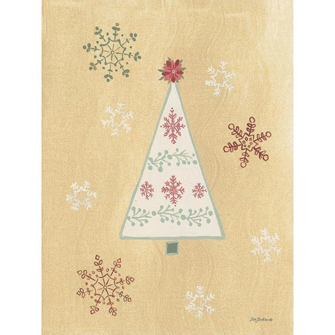 Holiday Cheer I White Modern Wood Framed Art Print by Britton, Pam