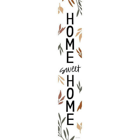 Home Sweet Home Black Modern Wood Framed Art Print by Lady Louise Designs