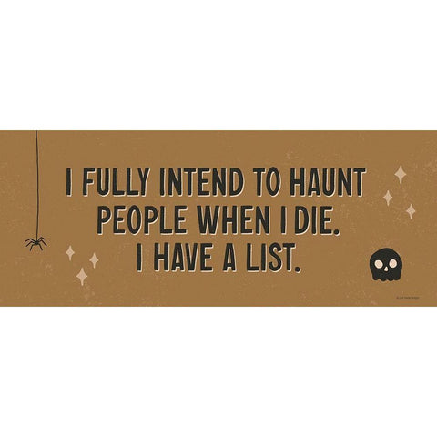 Haunt People White Modern Wood Framed Art Print by Lady Louise Designs