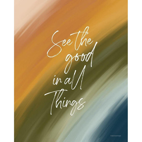 See the Good in All Things White Modern Wood Framed Art Print by Lady Louise Designs