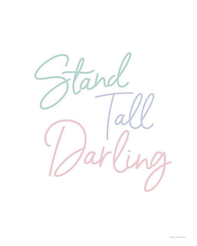 Stand Tall Black Ornate Wood Framed Art Print with Double Matting by Lady Louise Designs