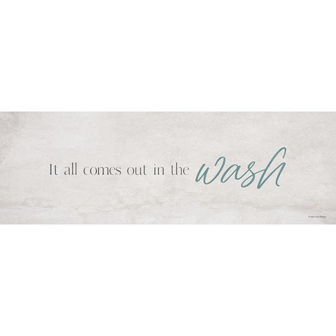 In the Wash Gold Ornate Wood Framed Art Print with Double Matting by Lady Louise Designs