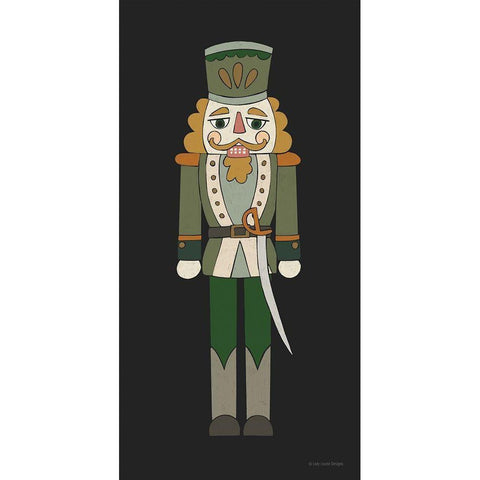 Nutcracker II Gold Ornate Wood Framed Art Print with Double Matting by Lady Louise Designs