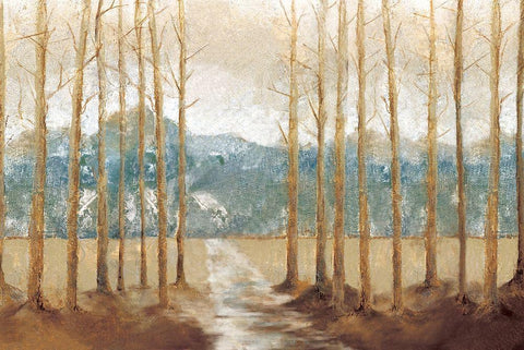 November Day White Modern Wood Framed Art Print with Double Matting by Cloverfield And Co.