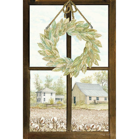 Window View III White Modern Wood Framed Art Print by Jacobs, Cindy