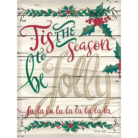 Tis the Season Shiplap White Modern Wood Framed Art Print by Jacobs, Cindy