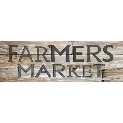 Farmers Market Black Modern Wood Framed Art Print with Double Matting by Jacobs, Cindy