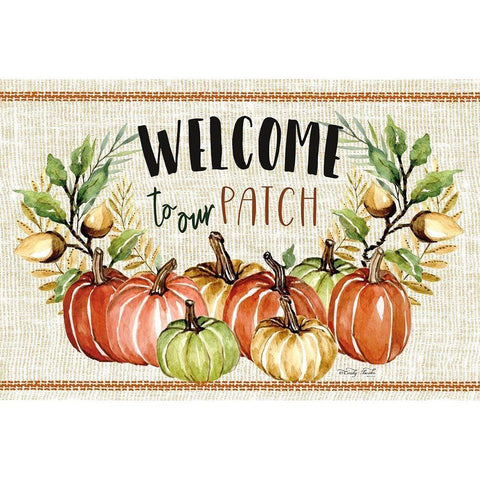 Welcome to Our Patch Gold Ornate Wood Framed Art Print with Double Matting by jacobs, Cindy