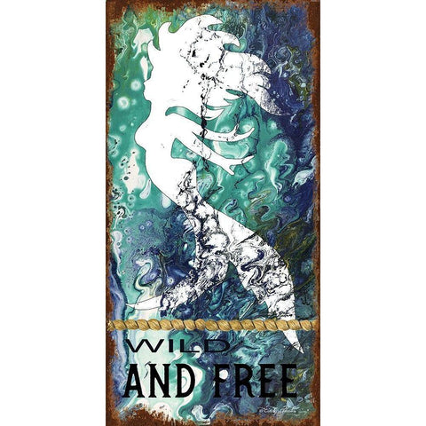 Wild and Free White Modern Wood Framed Art Print by Jacobs, Cindy